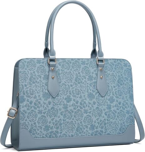 Laptop Bag for Women 15.6 Inch Work Tote Bag for Women,Leather Computer Bags Waterproof Tote Professional Briefcase,Large Capacity Business Office Bag for Work in Saudi Arabia
