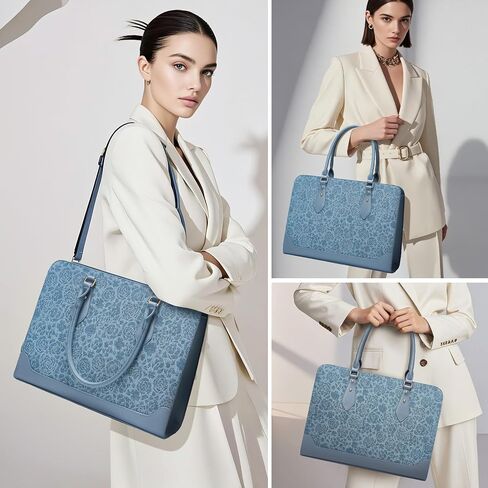 Laptop Bag for Women 15.6 Inch Work Tote Bag for Women,Leather Computer Bags Waterproof Tote Professional Briefcase,Large Capacity Business Office Bag for Work in Saudi Arabia