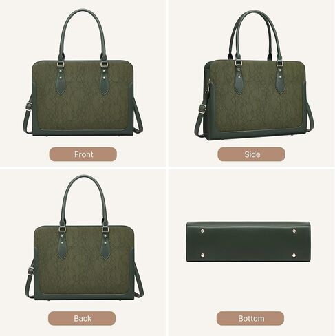 حقيبة كمبيوتر محمول للنساء 15.6 بوصة حقيبة حمل للنساء ، وحقائب الكمبيوتر الجلدية مقاومة للماء حقيبة احترافية ، حقيبة مكتب أعمال كبيرة للعمل للعمل in Kuwait