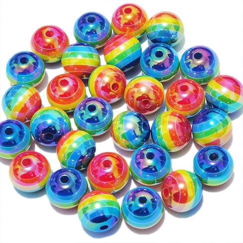 Qingxii Decorr مجموعة مختلطة لامعة AB لون أكريليك خرز متعدد الأوجه DIY خرز هيرباند أساور حرفية الزينة (ألوان مختلطة) in Kuwait