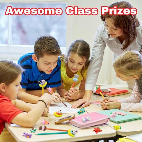 30 pcs Pencil Eraser Toppers for Kids Funny Pencil Top Erasers Squirrel Cap Eraser 3D Eraser Toppers for Kids, Students, Teachers in Kuwait