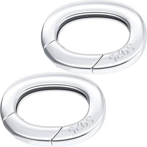 925 Clasp sterling Silver Bendant Clasp لصنع القلادة ، قفل موصل المجوهرات hypoallergenic ، قفل نابض لوبستر لسلاسل المفاتيح سوار حزام سوار. in Kuwait