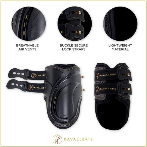 حذاء Kavallerie PRO-K ناعم بدون جرس حماية قصوى للحافر، مع نظام تثبيت مضاد للدوران، متين ويمنع الإفراط في الوصول in Kuwait