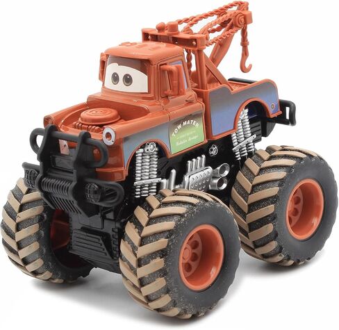 Movie Cars 3, Tow Mater Toy, Lightning McQueen Toys, Jackson Storm, 1:55 Die-cast Toy Car Big Wheel Buggy (Mater and McQueen) in Saudi Arabia