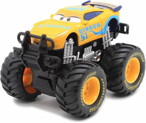 Movie Cars 3, Tow Mater Toy, Lightning McQueen Toys, Jackson Storm, 1:55 Die-cast Toy Car Big Wheel Buggy (Mater and McQueen) in Saudi Arabia