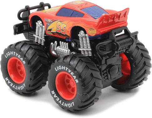 Movie Cars 3, Tow Mater Toy, Lightning McQueen Toys, Jackson Storm, 1:55 Die-cast Toy Car Big Wheel Buggy (Mater and McQueen) in Saudi Arabia