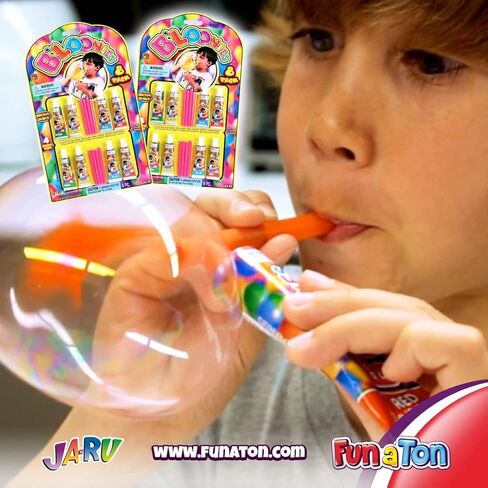 JA-RU B'loonies Plastic Balloon Variety 8 (48 Tubes in 6 Packs) Great Original Bloonies Bubble Making. Blow a Plastic Bubble. Classic Retro Toy. Plus 1 Sticker. 774-6s in Saudi Arabia
