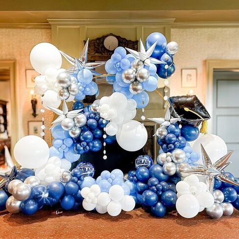 طقم أقواس البالونات البيضاء ، 120pcs رمال لؤلؤة بيضاء وبالونات مزدوجة محشوة بأحجام مختلفة للفتاة in Kuwait