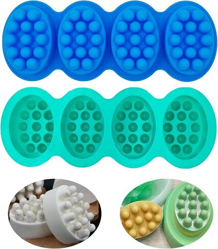4 Pcs Flower Soap Molds Rose Silicone Molds Cake Molds Floral Chocolate Mold Set for Home Handmade DIY Candle Baking Tray Bars Wax Melts Tool in Saudi Arabia