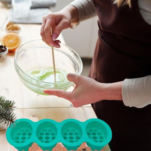 4 Pcs Flower Soap Molds Rose Silicone Molds Cake Molds Floral Chocolate Mold Set for Home Handmade DIY Candle Baking Tray Bars Wax Melts Tool in Saudi Arabia