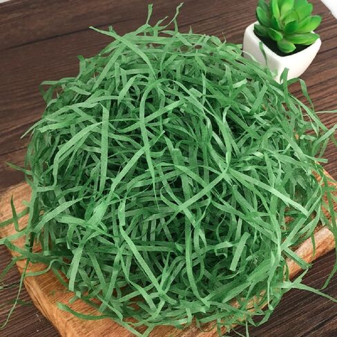 Zhzrche Raffia Paper Paper Paper Filler Easter Easter for Gift Box Basking ملء اللوازم هدايا عيد الفصح ، متعدد الألوان (أخضر) in Kuwait