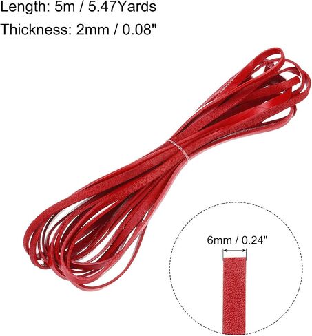 MECCANIXITY 3mmx10m Flat Leather Cord, Braiding String Leather Ropes for Bracelets Necklaces Jewelry Making Shoe Lace DIY Crafts, Dark Beige in Saudi Arabia