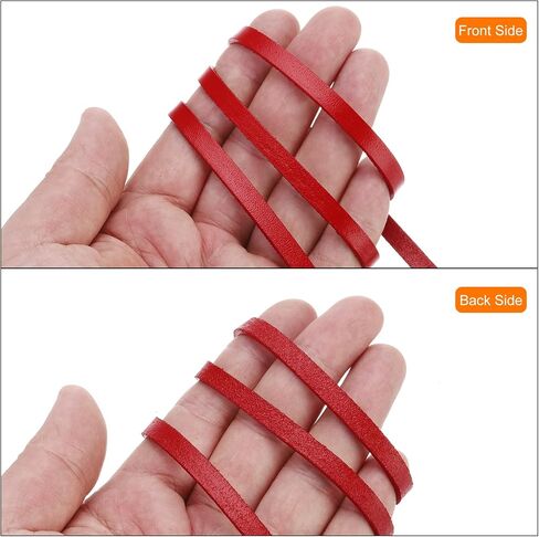 MECCANIXITY 3mmx10m Flat Leather Cord, Braiding String Leather Ropes for Bracelets Necklaces Jewelry Making Shoe Lace DIY Crafts, Dark Beige in Saudi Arabia