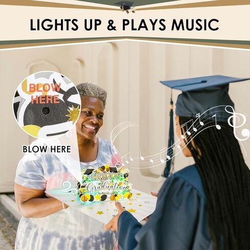 بطاقة عيد الميلاد الموسيقية، بطاقات تهنئة هدية عيد الميلاد ثلاثية الأبعاد مع الضوء والموسيقى، مدفأة الإضاءة LED بطاقة شجرة عيد الميلاد للنساء والرجال والأطفال والزوج والزوجة وعطلة عيد الميلاد in Kuwait