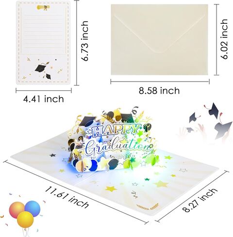 بطاقة عيد الميلاد الموسيقية، بطاقات تهنئة هدية عيد الميلاد ثلاثية الأبعاد مع الضوء والموسيقى، مدفأة الإضاءة LED بطاقة شجرة عيد الميلاد للنساء والرجال والأطفال والزوج والزوجة وعطلة عيد الميلاد in Kuwait