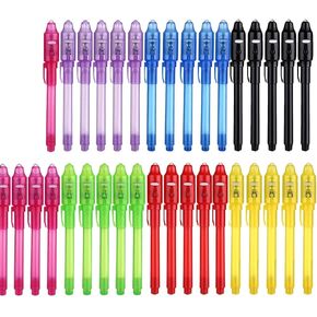 SCStyle Invisible Ink Pen 35Pcs with UV Light Magic Marker for Secret Messages, Writing Information for Birthdays, Easter, Halloween, Christmas Gifts for Students