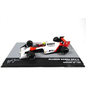 OPO 10 - سيارة فورمولا 1 1/43 متوافقة مع McLaren MP4 / 5# 1 Ayrton Senna Winner Germany GP F1 1989 (724)