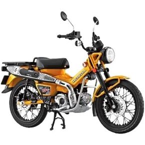 Aoshima Honda CT125 Hunter Cub Tumeric Yellow 1:12 Scale Diecast Bike