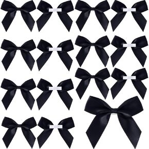 15pcs أقواس حرفة ملصقية ذاتية ، 2.56 "أقواس ساتان ساتان مسبقة للديكور ، قمة الالتفاف اللطيفة ، القوس الحلو لحفل الزفاف ، الكعكة ، المهرجانات