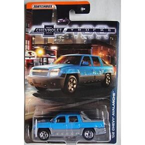 Matchbox 1:75 Scale DIE CAST Chevrolet 100 Years Trucks, Blue/Gray '02 Chevy Avalanche