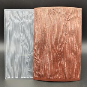 Plastic Embossing Folder A6 Size Wood Grain Pattern Paper Crafts Plastic Textured Impressions for Card Making Scrapbooking