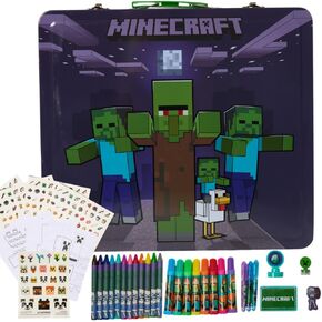 Innovative Designs DreamWorks Gabby’s Dollhouse Deluxe Activity Set with Carrying Tin, Coloring Sheets, Tattoos, Stickers, & Art Supplies