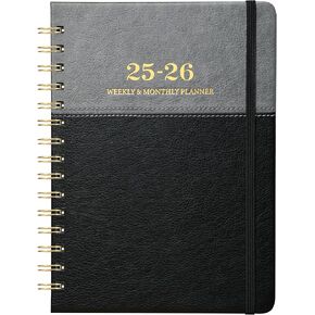 2025-2026 Planner-2025-2026 Planner Weekly and Monthly من يوليو 2025 إلى يونيو 2026 ، مخطط التقويم مع الجيب الداخلي ، 6.1 'x 8.3' '