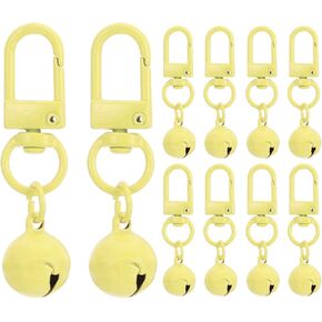 Patikil 10 PCS Dog Bell ، Cat Bell Small Pet Pet Bells Keychain Key Bulk Loud Loud jingle for dog jolar charm accessories diy christrics Christmas