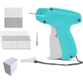 Stitch Gun for Clothes, Quick Clothing Fixer, Tagging Gun for Clothing, Sewing Tagging 2-in1 Kit Includes 1 Needle, 1000pcs Fasteners for Stitching & 1000pcs Fasteners for Tagging, 200pcs Tags