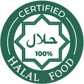 Hodmopli Halal Food Labels (Pack-500) - Green, Waterproof, Removable, Circle Stickers for Halal Food Identification