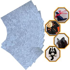 RZJZGZ Adhesive Felt Sheet Black Felt 8.3x11.8in 1mm Fabric Adhesive Sticky Back Felt Sheets for Art and Craft Making (13PCS)