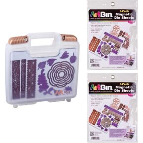 تشمل حزمة Artbin Artbin Magnetic Die Storage ، 6978AB مع 2 صفائح مغناطيسية إضافية 3 حزمة ، 6979AB