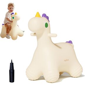 Mideer Bouncy Horse Hopper للأطفال الصغار ، حيوان قفز قابلاً للنفخ ، يركب على قفز لعبة القفز في الهواء الطلق القفز على الحصان لمدة 2 3 3 4 سنوات من العمر