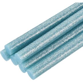 uxcell 6pcs مصغرة غراء الساخنة لعصي الغراء 0.27 × 4 بوصة العصي الغراء الصغيرة ، 7 × 100 مم أزرق