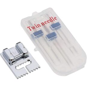 Silver Twin Stretch Machine Needle Double Twin Needles Pins Sewing Machine Double Needle for Brother Singer Sewing Machine Domestic and Supplies