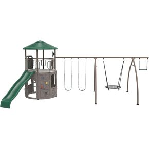 Lifetime Adventure Tower Swing Set PlaySet مع SPIDER SWING
