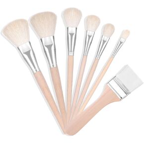 Giantree 7pcs متنوع فرشاة Mop Size للطلاء الأكريليكي ، فرشاة مزج للطلاء الأكريليك ، فرش الطلاء الاكريليك الفرشاة الجافة ، فرشاة الطلاء للألوان المائية المصغرة ، الأكريليك ، الغواش ، جسم الوجه
