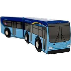 MUNI PALS MUNIPALS MP01_2103 حافلة مفصلية خشبية لمجموعة NYC Train Set NYC New Flyer XE60 BUS