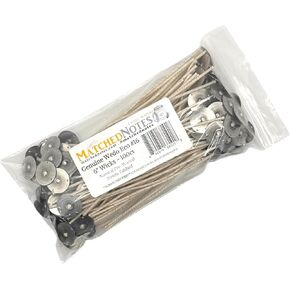 100ct eco eco 16 wicks - 6 "طول - 20 مم تبويب الفتيل - طلاء الشمع الطبيعي - فتيل بيع أعلى