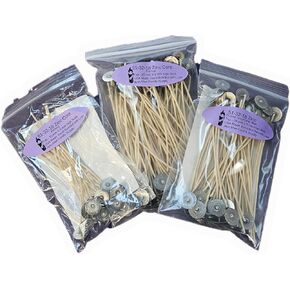 الزنك Core Wicks لصنع الشموع (51-32-18 Zinc Core ، 50 ، PCS)
