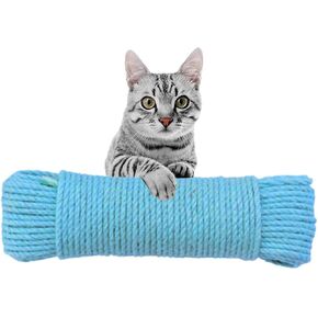 Multicolor Cat Scratch Post Replacement Rope, Repair and Replace Scratching Post, 1/4" Cat Scratch Post DIY Jute Twine,for Scratching Post Tree Replacement. (Green, 1/4IN by 50FT) in Kuwait