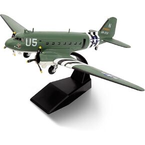 1/100 C-47 الحدب نقل طائرة طائرة طائرة معدنية طائرة طائرة Diecast طراز Diecast لجمع أو هدية