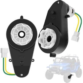 2pcs 24V محوطة التروس محرك كهربائي مدعوم للأطفال ركوب سيارة الألعاب ، 555 24V 4000000RPM عجلات مدعومة بالمحرك عالي السرعة محرك RS555 محرك ترقية ترقية TRAX.