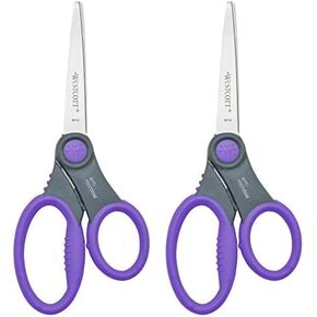 Westcott Soft Handle Student Scissors, 7-Inch Pointed, Color Varies (14609-030)