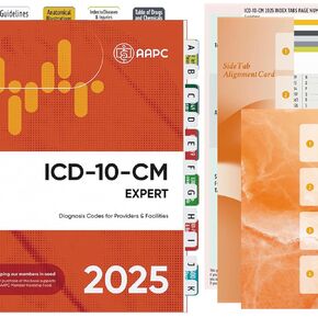 Index Tabs for ICD-10-CM 2025 Expert Codebook - Easy Navigation for Medical Coding Books (for AAPC Version)