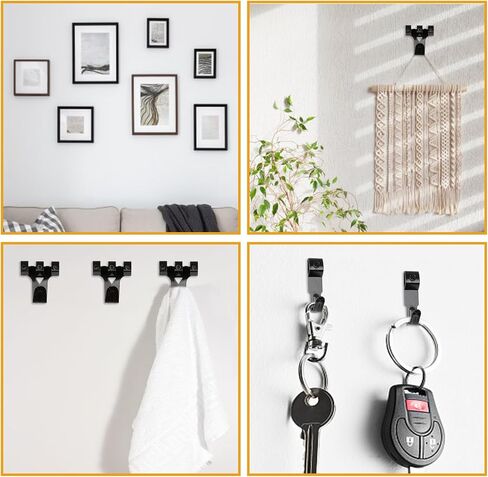 شماعات صور Kurui ، 385pcs صورة معلقة مع السنانير الشاقة معلقة ، Sawtooth ، أظافر الأجهزة وأداة تعليق الصور ، شماعات الجدار للإطار ، الرسم ، الفن ، الصورة (الفضة) in Kuwait