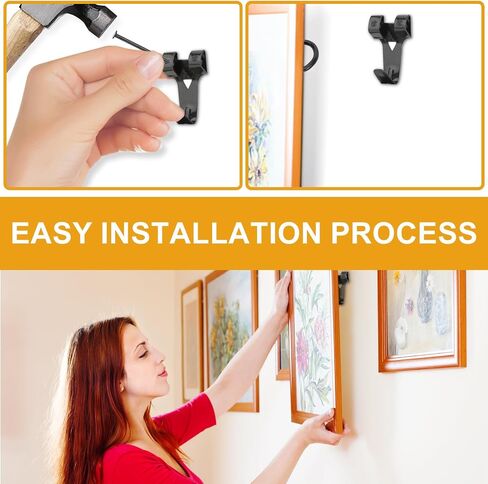 شماعات صور Kurui ، 385pcs صورة معلقة مع السنانير الشاقة معلقة ، Sawtooth ، أظافر الأجهزة وأداة تعليق الصور ، شماعات الجدار للإطار ، الرسم ، الفن ، الصورة (الفضة) in Kuwait
