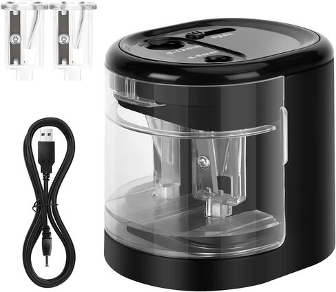 Electric Pencil Sharpener, Double Hole (Purple) in Kuwait