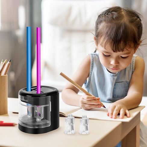 Electric Pencil Sharpener, Double Hole (Purple) in Kuwait
