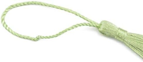 Handmade Graduation Bookmark Tassel Craft: 100pcs 5 Inches Silky Floss Soft Book Mark Tassels with Loops for DIY, Jewelry Making,Bookmarks,Souvenir, Graduation Tassel (Grass Green) in Saudi Arabia